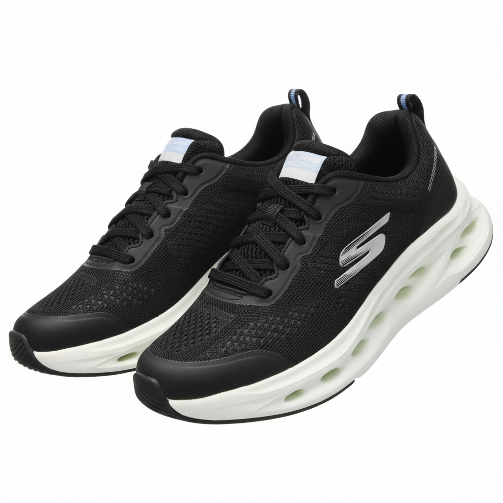 GO RUN Glide-Step Max – Aura Ray : Black White