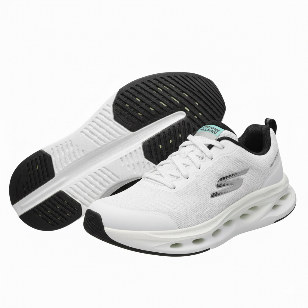 GO RUN Glide-Step Max – Aura Ray : White